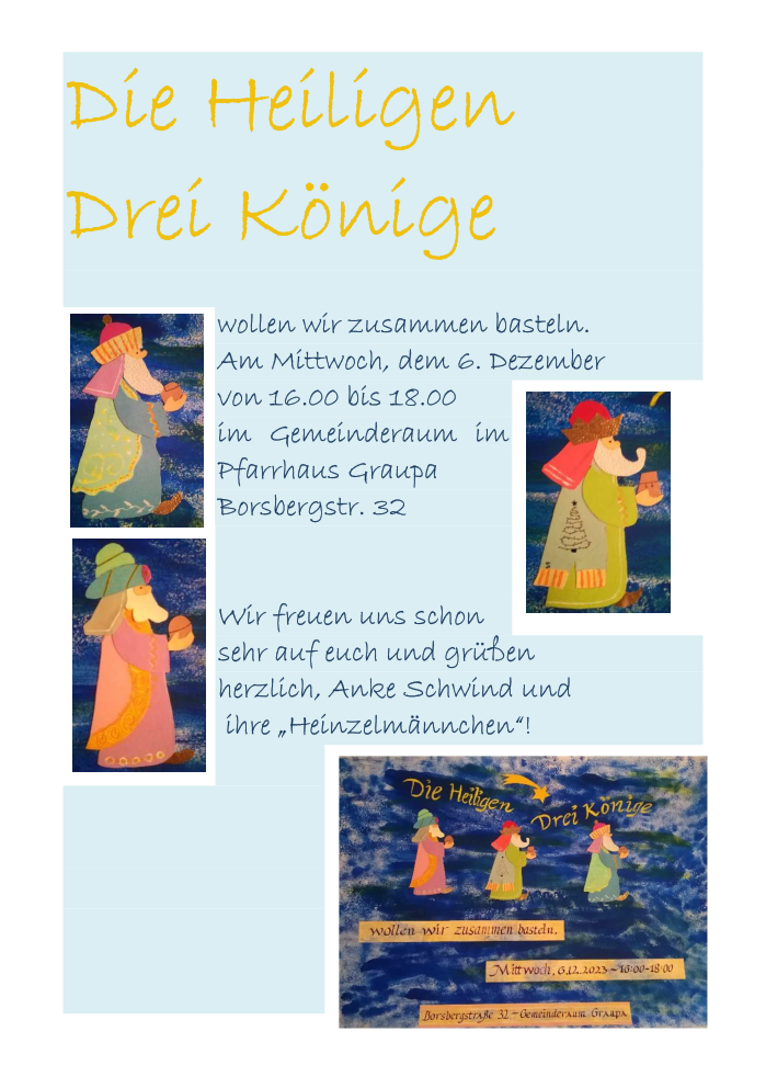 Bastelangebot am 6.12.