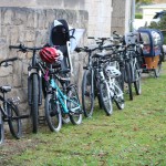 Mit dem Fahrrad gekommen