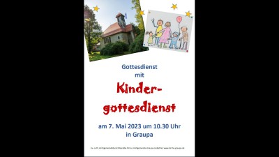 Plakat Kindergottesdienst 7.5.2023
