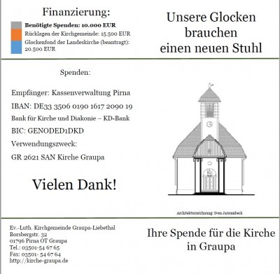 Spendenflyer Glockenstuhl